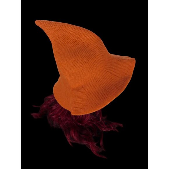 Orange Woven Wool Blend Witch Hat - Adult Ritual & Everyday Wear - New - Picture 10 of 11
